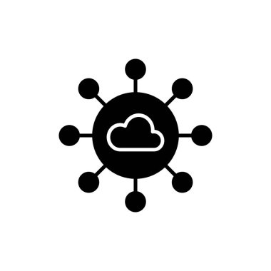 Bulut Paylaşım simgesi vektörü. Logotype