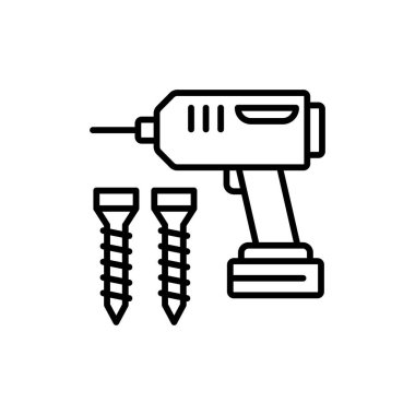 Vektör olarak sondaj simgesi. Logotype