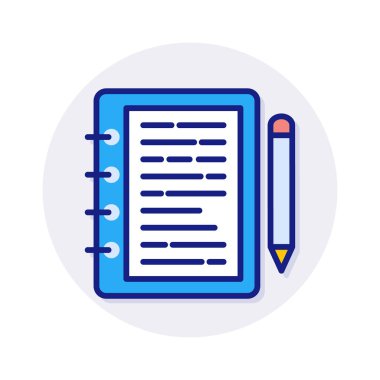 Vektör olarak günlük simgesi yaz. Logotype