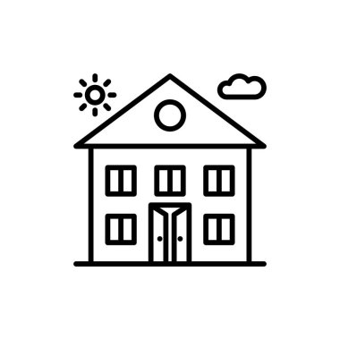 Vektör olarak ev simgesi. Logotype