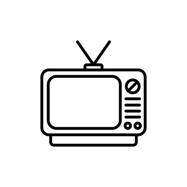 Vektör olarak televizyon simgesini izle. Logotype