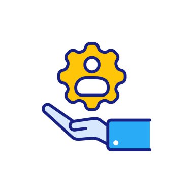 Vektör simgesini destekle. Logotype