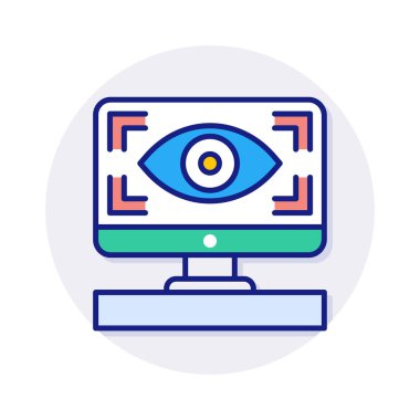 Vektör içinde odaklanma simgesi. Logotype