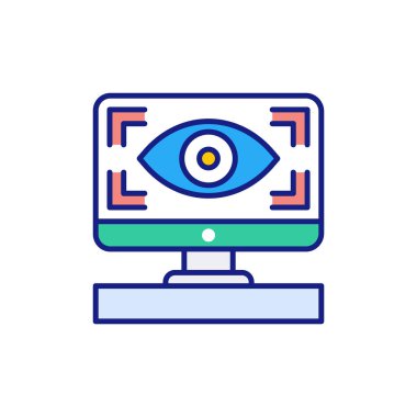 Vektör içinde odaklanma simgesi. Logotype