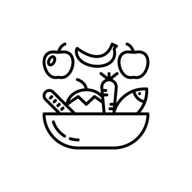 Sağlıklı gıda ikonu. Logotype