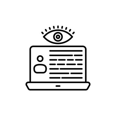 Vektör olarak Personel İzleme simgesi. Logotype