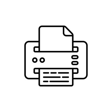 Vektör olarak yazıcı simgesi. Logotype