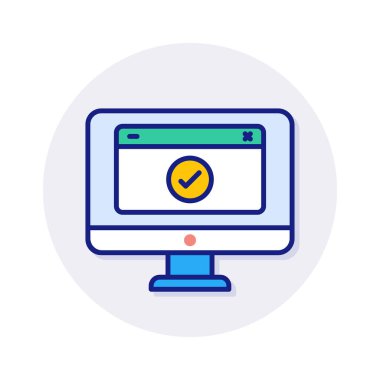 Vektör simgesini izle. Logotype