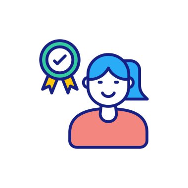 Vektörde en iyi uygulama simgesi. Logotype