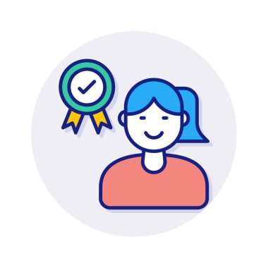 Vektörde en iyi uygulama simgesi. Logotype