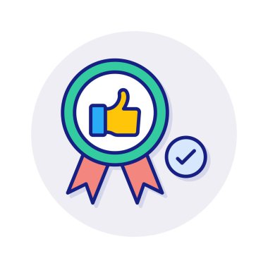 Vektörde en iyi uygulama simgesi. Logotype