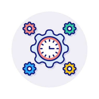 Vektör verimlilik simgesi. Logotype