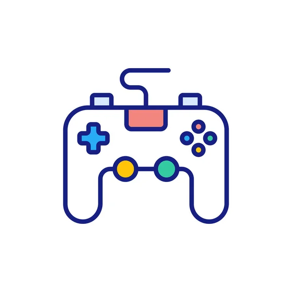 Speel Video Game Pictogram Vector Logotype — Stockvector