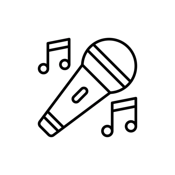 Canta Icono Canción Vector Logotipo — Archivo Imágenes Vectoriales