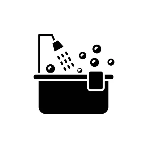 Bathing Icon Vector Logotype — Stock Vector