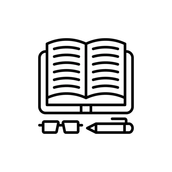 Lee Icono Libro Vector Logotipo — Archivo Imágenes Vectoriales