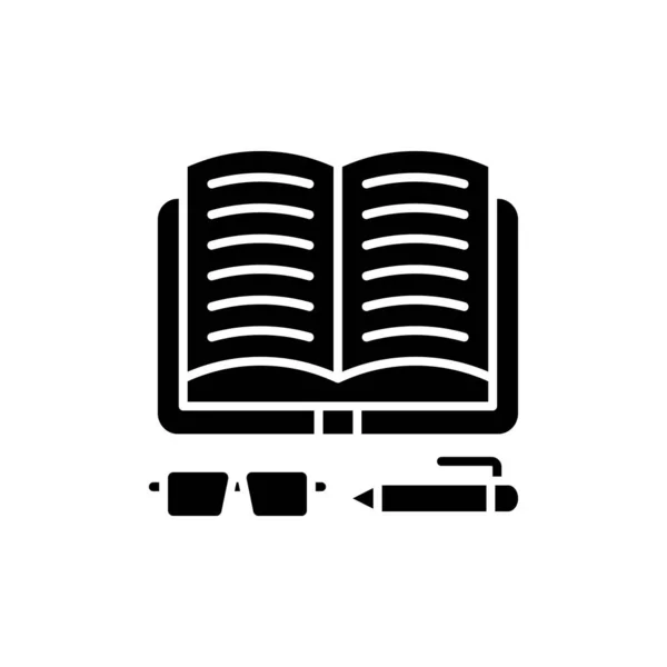 Lee Icono Libro Vector Logotipo — Archivo Imágenes Vectoriales