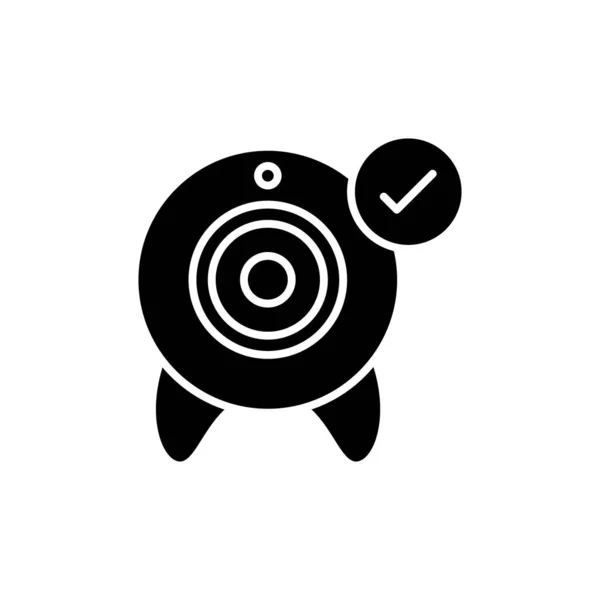 Ícone Web Cam Vetor Logotipo —  Vetores de Stock
