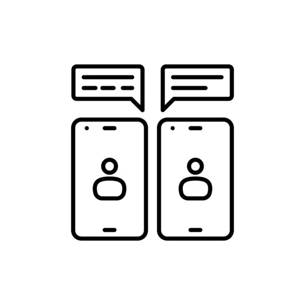 Icône Communication Vecteur Logotype — Image vectorielle