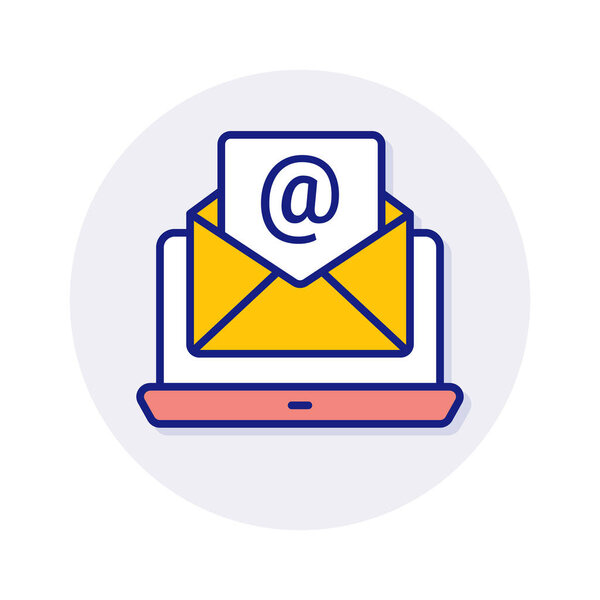 Email Correspondence icon in vector. Logotype