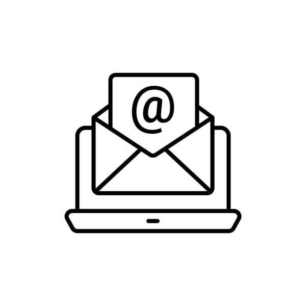 Email Correspondentie Icoon Vector Logotype — Stockvector