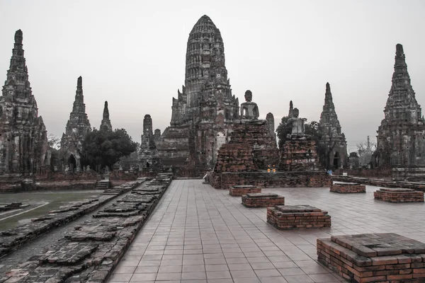 Descrizione: Wat Chai Watthanaram, Ayutthaya Thailandia — Foto Stock