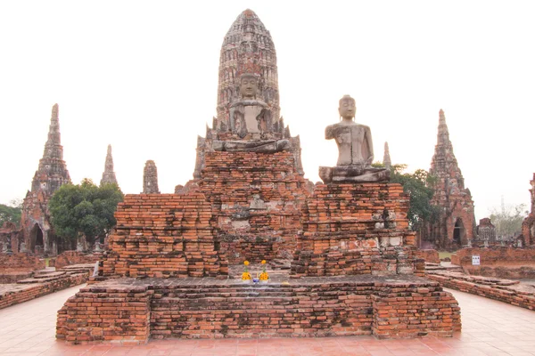 Beschrijving: Wat Chai Watthanaram, Ayutthaya Thailand — Stockfoto