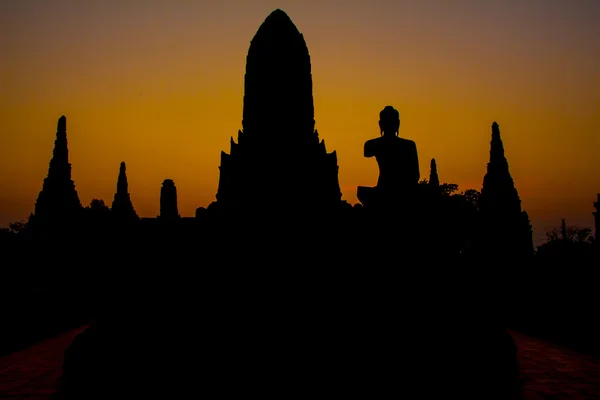 Opis: Wat Chai Watthanaram, Ayutthaya, Tajlandia — Zdjęcie stockowe