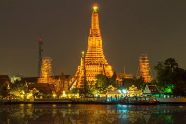 Bangkok şehir Tayland ön WAT Arun Tapınağı Nehri