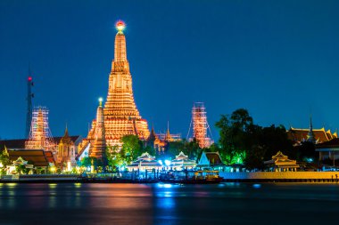 Bangkok şehir Tayland ön WAT Arun Tapınağı Nehri