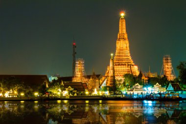 Bangkok şehir Tayland ön WAT Arun Tapınağı Nehri