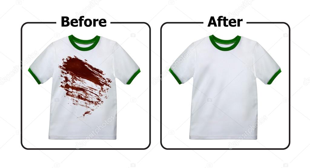 Stain Remover Experiment, Before and After Washing