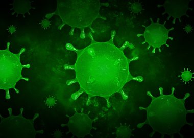 Close up Virus Abstract bacteria background