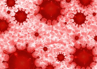 Close up Virus Abstract bacteria background