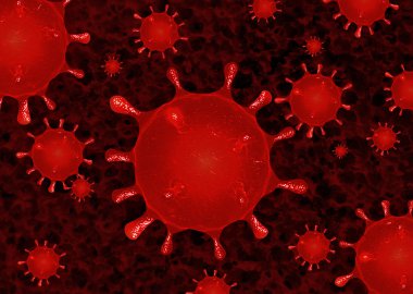 Close up Virus Abstract bacteria background