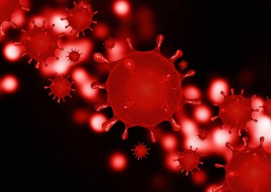 Close up Virus Abstract bacteria background