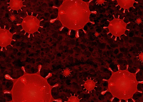 Close up Virus Astratto sfondo batteri — Foto Stock