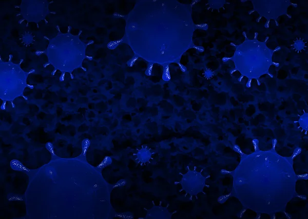 Nahaufnahme Virus abstrakte Bakterien Hintergrund Stockbild