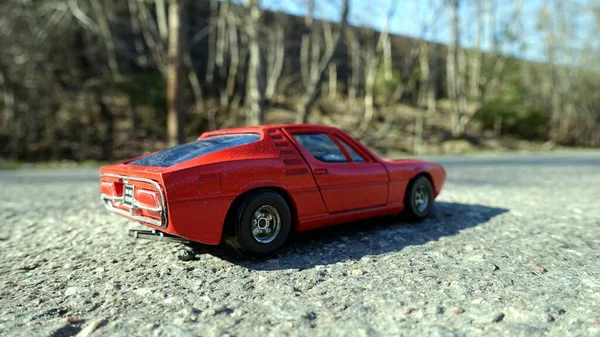 Vintage collectible model of a sports car — стоковое фото
