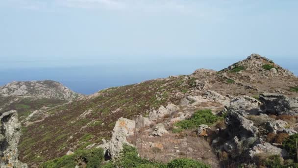 Video van een overzicht van één van de eilanden van Sardinië in Italië — Stockvideo