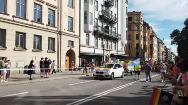 Stockholm, İsveç, 2 Ağustos 2025. Bir yaz günü Gay Onur Yürüyüşü 'ne bir göz atalım..