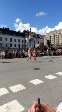 Stockholm, İsveç, 2 Ağustos 2025. Bir yaz günü Gay Onur Yürüyüşü 'ne bir göz atalım..
