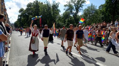 Stockholm, İsveç, 2 Ağustos 2025. Bir yaz günü Gay Onur Yürüyüşü 'ne bir göz atalım..