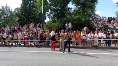 Stockholm, İsveç, 2 Ağustos 2025. Bir yaz günü Gay Onur Yürüyüşü 'ne bir göz atalım..
