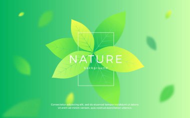 Yeşil doğa arkaplanını terk eder