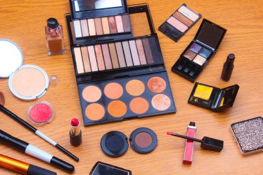 Makyaj paletleri ve kozmetik profesyonel Brushe