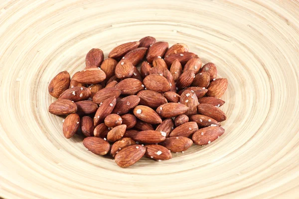 Salted Roasted Almonds Nuts — Stock Photo, Image