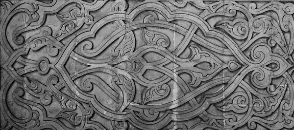 Eski İslam dekoratif süs oymalar heykel renkli duvar