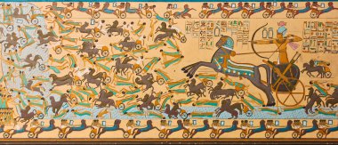 Antik Pharaonic Mısırlılar hiyeroglif oymalar