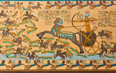 Antik Pharaonic Mısırlılar hiyeroglif oymalar